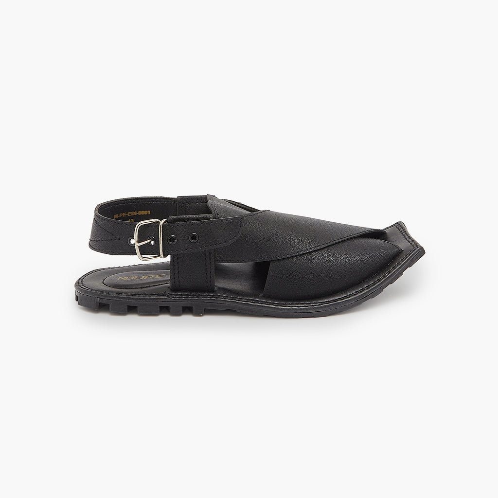 Buy BLACK Men's Peshawari Sandal â Soloto