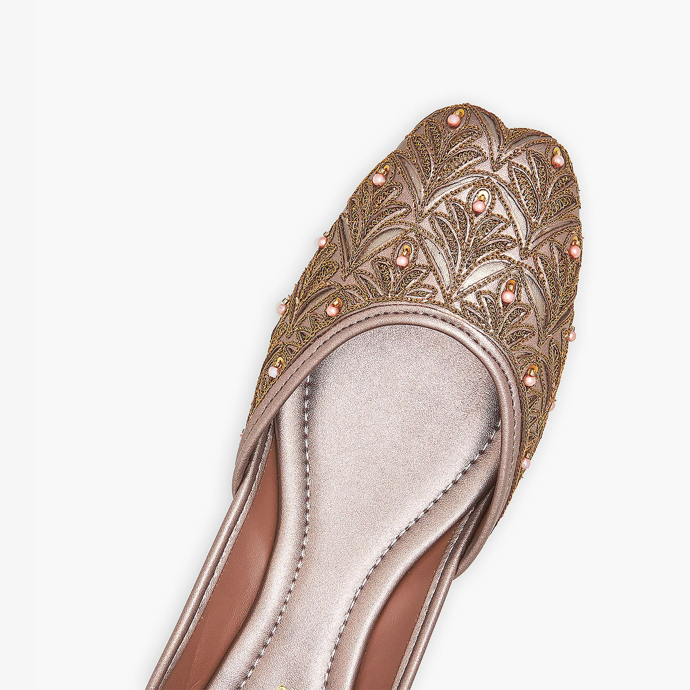 Buy GOLD Pearl Embellished Khussa Soloto