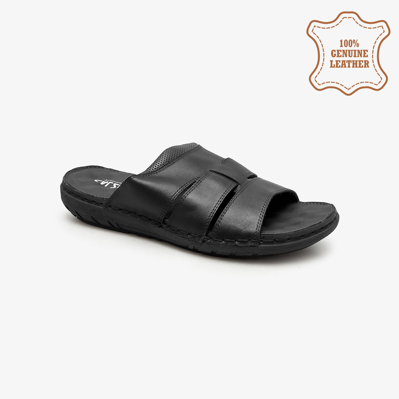 Buy BLACK Men s Comfortable Casual Chappals Soloto