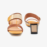 Multi strap Block Heels