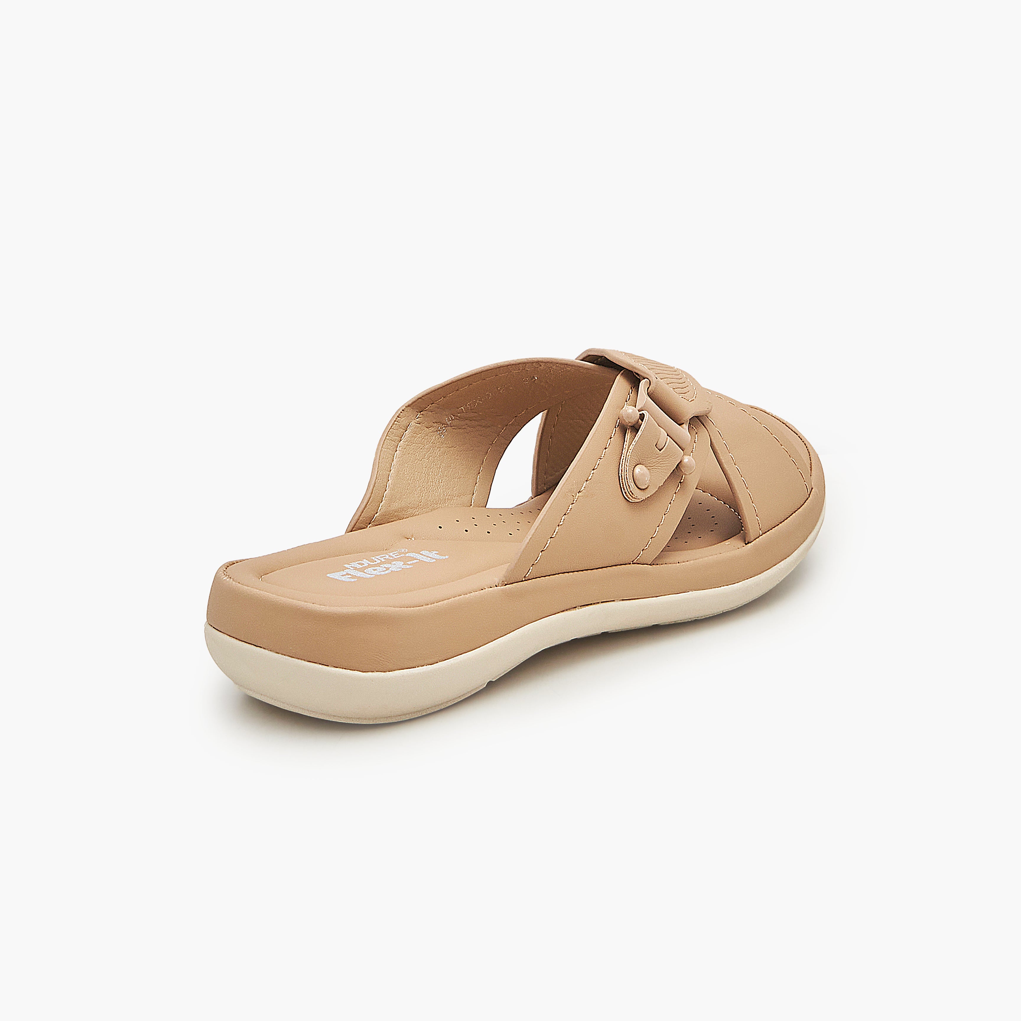 Buy BEIGE Comfortable Ladies Slippers Soloto