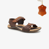 Double Strap Leather Sandals for Men