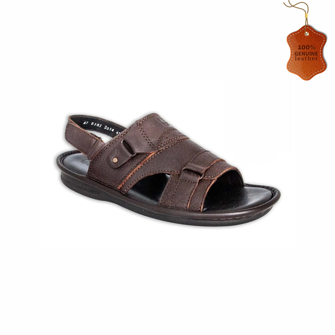 Broad Strapped Mens Leather Sandals